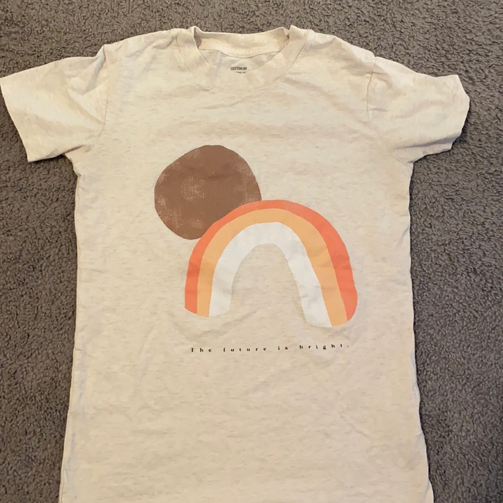 xxs shirt, it is creme colored.